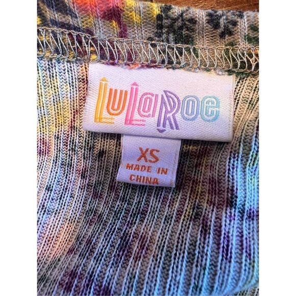 Lularoe XS Sarah cardigan multicolored yellow floral dainty flowers New - Picture 5 of 5